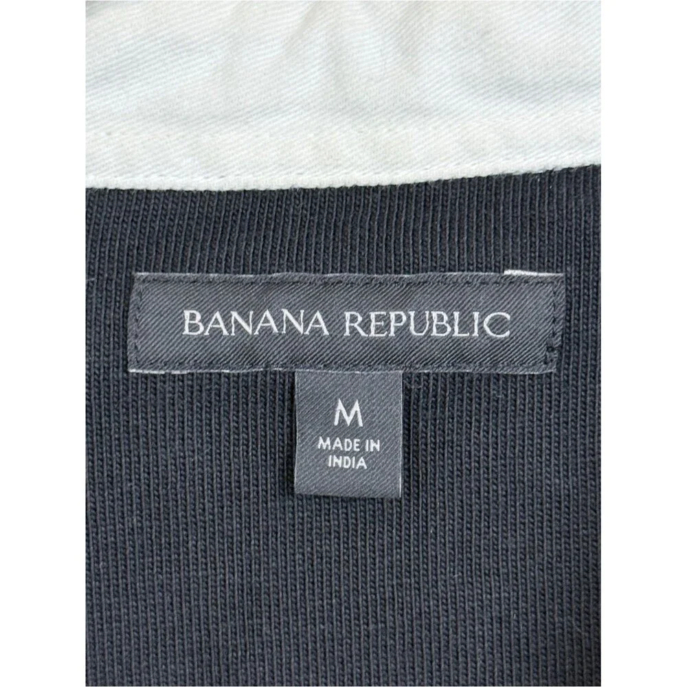 Banana Republic Long-Sleeve Colorblock Rugby Shirt Embroidered Under Collar M